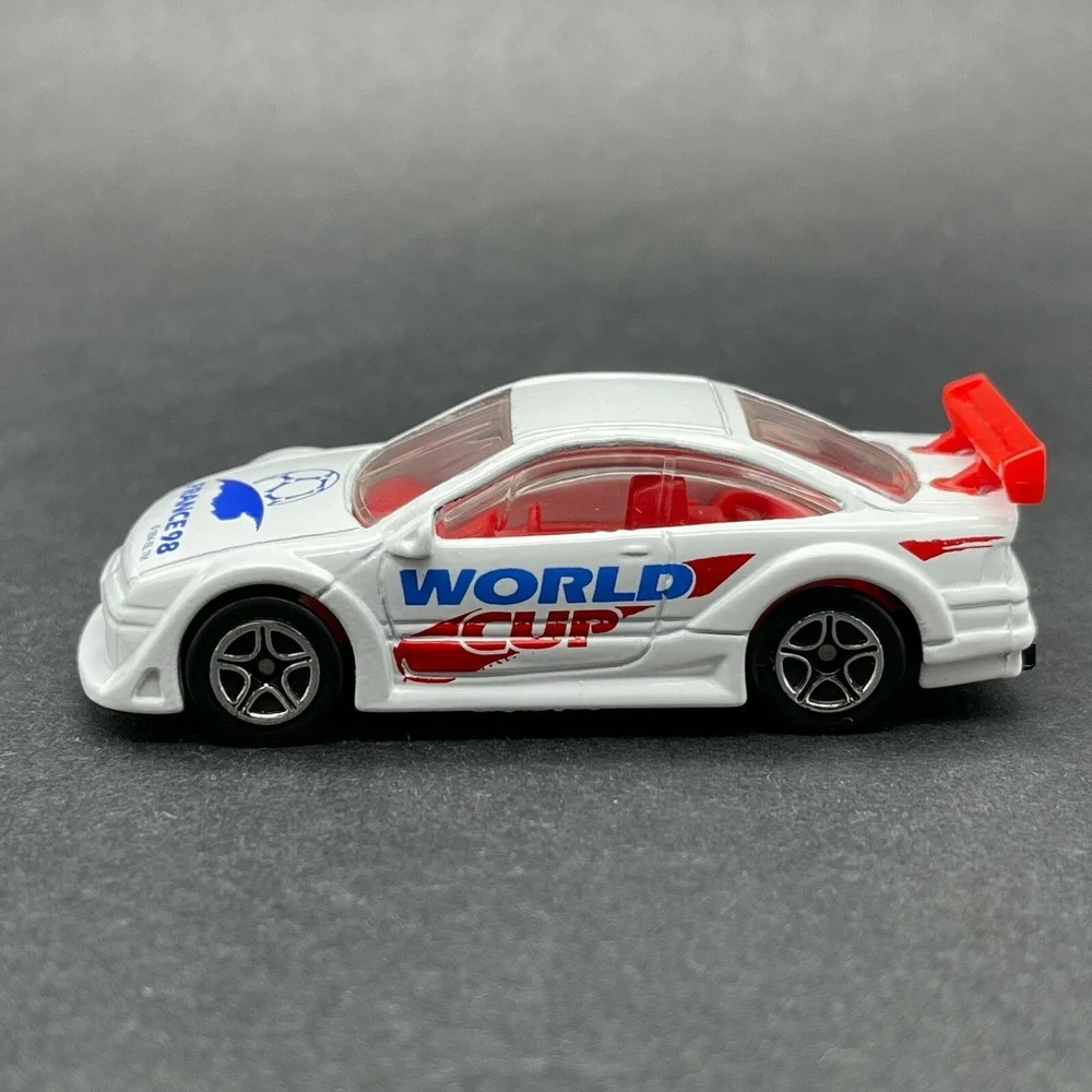 Matchbox World Cup Soccer Opel‎ Calibra Car White Diecast 1/60 France '98 Loose